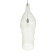 GloboStar® KENTUCKY 01904 Vintage Κρεμαστό Φωτιστικό Πλέγμα Μονόφωτο 1 x E27 IP20 Μπεζ Μέταλλο - Μ30 x Π30 x Y80cm