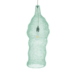 GloboStar® KENTUCKY 01906 Vintage Κρεμαστό Φωτιστικό Πλέγμα Μονόφωτο 1 x E27 IP20 Τιρκουάζ Μέταλλο - Μ30 x Π30 x Y80cm