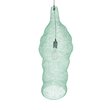 GloboStar® KENTUCKY 01906 Vintage Κρεμαστό Φωτιστικό Πλέγμα Μονόφωτο 1 x E27 IP20 Τιρκουάζ Μέταλλο - Μ30 x Π30 x Y80cm