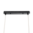 GloboStar® FISH 01927 Μοντέρνο Κρεμαστό Φωτιστικό Πλέγμα Δίφωτο 2 x E27 IP20 Μπεζ Ξύλο - Μ130 x Π42 x Υ42cm