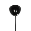 GloboStar® DOMINIC 202-0031 Μοντέρνο Κρεμαστό Φωτιστικό Καπέλο Μονόφωτο 1 x E27 IP20 Μαύρο Πλαστικό - Μ30 x Π30 x Υ70cm