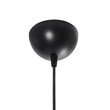 GloboStar® WIRE 203-0004 Μοντέρνο Κρεμαστό Φωτιστικό Πλέγμα Μονόφωτο 1 x E27 IP20 Μαύρο Μέταλλο - Μ25 x Π25 x Υ30cm