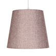 GloboStar® CONEY 203-0072 Μοντέρνο Κρεμαστό Φωτιστικό Καπέλο Μονόφωτο 1 x E27 IP20 Ροζ Ύφασμα - Μ26 x Π26 x Υ25cm