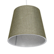 GloboStar® CONEY 203-0074 Μοντέρνο Κρεμαστό Φωτιστικό Καπέλο Μονόφωτο 1 x E27 IP20 Πράσινο Ύφασμα - Μ26 x Π26 x Υ25cm