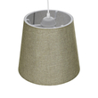 GloboStar® CONEY 203-0074 Μοντέρνο Κρεμαστό Φωτιστικό Καπέλο Μονόφωτο 1 x E27 IP20 Πράσινο Ύφασμα - Μ26 x Π26 x Υ25cm