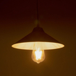 GloboStar® FONTE 203-0081 Μοντέρνο Κρεμαστό Φωτιστικό Καμπάνα Μονόφωτο 1 x E27 IP20 Λευκό Πλαστικό - Μ25.5 x Π25.5 x Υ10cm