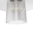 GloboStar® PROMO 203-0088 Μοντέρνο Κρεμαστό Φωτιστικό Καμπάνα Μονόφωτο 1 x E27 IP20 Λευκό Πλαστικό - Μ25.5 x Π25.5 x Υ20cm