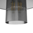 GloboStar® PROMO 203-0089 Μοντέρνο Κρεμαστό Φωτιστικό Καμπάνα Μονόφωτο 1 x E27 IP20 Μαύρο Πλαστικό - Μ25.5 x Π25.5 x Υ20cm