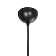 GloboStar® PROMO 203-0089 Μοντέρνο Κρεμαστό Φωτιστικό Καμπάνα Μονόφωτο 1 x E27 IP20 Μαύρο Πλαστικό - Μ25.5 x Π25.5 x Υ20cm