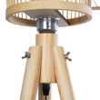 GloboStar® POPPY 01987 Boho Επιδαπέδιο Φωτιστικό Μονόφωτο 1 x E27 IP20 Μπεζ Ξύλο - Μ58 x Π58 x Υ138cm