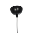 GloboStar® RADE 203-0124 Μοντέρνο Κρεμαστό Φωτιστικό Καμπάνα Μονόφωτο 1 x E27 IP20 Μαύρο με Χρυσό Πλαστικό - Μ17.5 x Π17.5 x Υ56cm