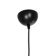 GloboStar® CLAIRIE 203-0136 Μοντέρνο Κρεμαστό Φωτιστικό Καπέλο Μονόφωτο 1 x E27 IP20 Μαύρο Ύφασμα - Μ30 x Π30 x Υ93cm