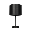 GloboStar® WIZ 203-0178 Μοντέρνο Επιτραπέζιο Φωτιστικό Μονόφωτο 1 x E27 IP20 Μαύρο Μέταλλο Με Μαύρο Καπέλο- Μ22 x Π22 x Υ36.5cm