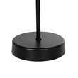 GloboStar® WIZ 203-0178 Μοντέρνο Επιτραπέζιο Φωτιστικό Μονόφωτο 1 x E27 IP20 Μαύρο Μέταλλο Με Μαύρο Καπέλο- Μ22 x Π22 x Υ36.5cm