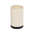 GloboStar® CYLINDER 203-0183 Μοντέρνο Επιτραπέζιο Φωτιστικό Μονόφωτο 1 x E27 IP20 Μαύρη Βάση με Λευκό Υφασμα - Μ14 x Π14 x Υ21cm
