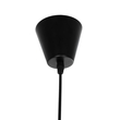 GloboStar® LUMINOVA 61462 Μοντέρνο Κρεμαστό Φωτιστικό Πλέγμα Μονόφωτο 1 x E27 IP20 Μαύρο Σχοινί με Μαύρο Σύρμα - Μ42 x Π42 x Υ20.5cm