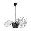 GloboStar® LUMINOVA 61464 Μοντέρνο Κρεμαστό Φωτιστικό Πλέγμα Μονόφωτο 1 x E27 IP20 Μαύρο Σχοινί με Μαύρο Σύρμα - Μ65 x Π65 x Υ25cm