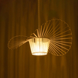 GloboStar® LUMINOVA 61465 Μοντέρνο Κρεμαστό Φωτιστικό Πλέγμα Μονόφωτο 1 x E27 IP20 Λευκό Σχοινί με Λευκό Σύρμα - Μ65 x Π65 x Υ25cm