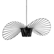GloboStar® LUMINOVA 61466 Μοντέρνο Κρεμαστό Φωτιστικό Πλέγμα Μονόφωτο 1 x E27 IP20 Μαύρο Σχοινί με Μαύρο Σύρμα - Μ80 x Π80 x Υ30cm