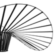 GloboStar® LUMINOVA 61466 Μοντέρνο Κρεμαστό Φωτιστικό Πλέγμα Μονόφωτο 1 x E27 IP20 Μαύρο Σχοινί με Μαύρο Σύρμα - Μ80 x Π80 x Υ30cm