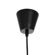 GloboStar® LUMINOVA 61466 Μοντέρνο Κρεμαστό Φωτιστικό Πλέγμα Μονόφωτο 1 x E27 IP20 Μαύρο Σχοινί με Μαύρο Σύρμα - Μ80 x Π80 x Υ30cm