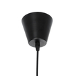 GloboStar® LUMINOVA 61468 Μοντέρνο Κρεμαστό Φωτιστικό Πλέγμα Μονόφωτο 1 x E27 IP20 Μαύρο Σχοινί με Μαύρο Σύρμα - Μ140 x Π140 x Υ34cm