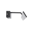 GloboStar® MIRROR 60517 Φωτιστικό Τοίχου - Απλίκα LED 14W 1680lm 120° AC 85-265V IP54 Φυσικό Λευκό 4500K Μαύρο Μέταλλο - Μ58 x Π15 x Υ6cm - 2 Xρόνια Εγγύηση