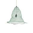GloboStar® KENTUCKY 01891 Vintage Κρεμαστό Φωτιστικό Πλέγμα Μονόφωτο 1 x E27 IP20 Τιρκουάζ Μέταλλο - Μ50 x Π50 x Υ48cm