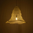 GloboStar® KENTUCKY 01892 Vintage Κρεμαστό Φωτιστικό Πλέγμα Μονόφωτο 1 x E27 IP20 Λευκό Μέταλλο - Μ60 x Π60 x Υ52cm
