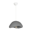 GloboStar® CONCRETE 201-0047 Μοντέρνο Κρεμαστό Φωτιστικό Καμπάνα Μονόφωτο 1 x E27 IP20 Μπεζ - Μ31 x Π29 x Υ70cm
