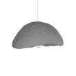 GloboStar® CONCRETE 201-0047 Μοντέρνο Κρεμαστό Φωτιστικό Καμπάνα Μονόφωτο 1 x E27 IP20 Μπεζ - Μ31 x Π29 x Υ70cm