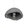 GloboStar® CONCRETE 201-0047 Μοντέρνο Κρεμαστό Φωτιστικό Καμπάνα Μονόφωτο 1 x E27 IP20 Μπεζ - Μ31 x Π29 x Υ70cm