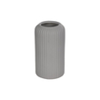 GloboStar® Artificial Garden LOVINA 21257 Διακοσμητικό Κεραμικό Βάζo Γκρι Π9 x Μ9 x Υ16 cm