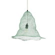 GloboStar® KENTUCKY 01891 Vintage Κρεμαστό Φωτιστικό Πλέγμα Μονόφωτο 1 x E27 IP20 Τιρκουάζ Μέταλλο - Μ50 x Π50 x Υ48cm