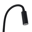 GloboStar® GOOSE 61690 Φωτιστικό Τοίχου - Απλίκα LED 3W 300lm 36° AC 220-240V IP20 - Reading Light - Θερμό Λευκό 2700K Μαύρο Αλουμίνιο - Μ6.5 x Π22.5 x Υ23cm - 5 Xρόνια Εγγύηση
