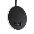 GloboStar® GOOSE 61695 Φωτιστικό Τοίχου - Απλίκα LED 6W 600lm 36° AC 220-240V IP20 - Reading Light & 360° Κρυφός Φωτισμός - Φορτιστής USB 3A - Θερμό Λευκό 2700K Μαύρο - Μ15.5 x Π22.5 x Υ30cm - 5 Xρόνια Εγγύηση