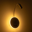 GloboStar® GOOSE 61697 Φωτιστικό Τοίχου - Απλίκα LED 6W 600lm 36° AC 220-240V IP20 - Reading Light & 360° Κρυφός Φωτισμός - Φορτιστής USB 3A - Θερμό Λευκό 2700K Χρυσό Βούρτσας - Μ15.5 x Π22.5 x Υ30cm - 5 Xρόνια Εγγύηση