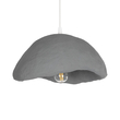 GloboStar® CONCRETE 201-0047 Μοντέρνο Κρεμαστό Φωτιστικό Καμπάνα Μονόφωτο 1 x E27 IP20 Μπεζ - Μ31 x Π29 x Υ70cm