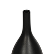 GloboStar® Artificial Garden OLRANDO 21273 Διακοσμητικό Κεραμικό Βάζo Μαύρο Π8 x Μ8 x Υ20cm
