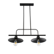 GloboStar® REGAL 01007 Vintage Φωτιστικό Οροφής Ράγα Δίφωτο 2 x E27 IP20 Μαύρο Μέταλλο - Μ67 x Π26 x Υ85cm GloboStar® REGAL 01007 Vintage Φωτιστικό Οροφής Ράγα Δίφωτο 2 x E27 IP20 Μαύρο Μέταλλο - Μ67 x Π26 x Υ85cm