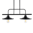 GloboStar® REGAL 01007 Vintage Φωτιστικό Οροφής Ράγα Δίφωτο 2 x E27 IP20 Μαύρο Μέταλλο - Μ67 x Π26 x Υ85cm GloboStar® REGAL 01007 Vintage Φωτιστικό Οροφής Ράγα Δίφωτο 2 x E27 IP20 Μαύρο Μέταλλο - Μ67 x Π26 x Υ85cm