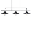 GloboStar® REGAL 01009 Vintage Φωτιστικό Οροφής Ράγα Τρίφωτο 3 x E27 IP20 Μαύρο Μέταλλο - Μ110 x Π26 x Υ75cm GloboStar® REGAL 01009 Vintage Φωτιστικό Οροφής Ράγα Τρίφωτο 3 x E27 IP20 Μαύρο Μέταλλο - Μ110 x Π26 x Υ75cm
