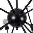 GloboStar® SPIDER 01012 Vintage Φωτιστικό Οροφής Πλέγμα Πολύφωτο 12 x E27 IP20 Μαύρο Μέταλλο - Μ100 x Π100 x Υ40cm