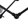 GloboStar® SPIDER 01012 Vintage Φωτιστικό Οροφής Πλέγμα Πολύφωτο 12 x E27 IP20 Μαύρο Μέταλλο - Μ100 x Π100 x Υ40cm