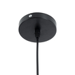 GloboStar® CAMBER 01016 Vintage Κρεμαστό Φωτιστικό Πλέγμα Μονόφωτο 1 x E27 IP20 Μαύρο & Χρυσό Μέταλλο - Μ12 x Π12 x Υ18cm