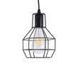 GloboStar® CAGE BLACK 01017 Vintage Κρεμαστό Φωτιστικό Πλέγμα Μονόφωτο 1 x E27 IP20 Μαύρο Μέταλλο - Μ15 x Π15 x Υ20cm GloboStar® CAGE BLACK 01017 Vintage Κρεμαστό Φωτιστικό Πλέγμα Μονόφωτο 1 x E27 IP20 Μαύρο Μέταλλο - Μ15 x Π15 x Υ20cm