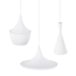 GloboStar® SHANGHAI 01026 Μοντέρνο Κρεμαστό Φωτιστικό Καμπάνα Σετ Τρίφωτο 3 x E27 IP20 Λευκό & Χρυσό Μέταλλο - Μ79.5 x Π79.5 x Υ38cm