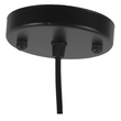 GloboStar® RAY 01049 Vintage Κρεμαστό Φωτιστικό Καμπάνα Μονόφωτο 1 x E27 IP20 Μαύρο Μέταλλο - Μ36 x Π36 x Υ25cm