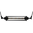GloboStar® TUBE 01085 Vintage Κρεμαστό Φωτιστικό Ανάρτηση Μονόφωτο 1 x E27 IP20 Μαύρο Μέταλλο - Μ43 x Π11 x Υ11cm