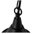GloboStar® CLOCHER 01041 Vintage Κρεμαστό Φωτιστικό Καμπάνα Μονόφωτο 1 x E27 IP20 Μαύρο Μέταλλο - Μ29 x Π29 x Υ34cm